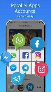 Parallel Apps Master Multi Accounts Dual Space screenshot 2