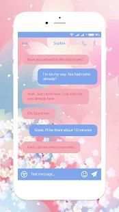 SMS Spring Message Theme Free स्क्रीनशॉट 2
