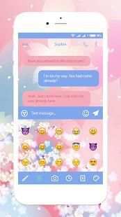SMS Spring Message Theme Free स्क्रीनशॉट 1