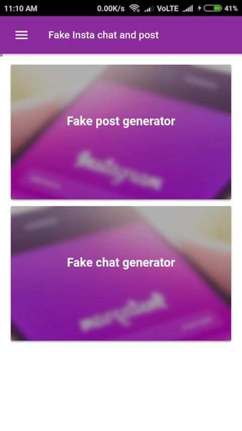 Fake Instagram chat and post screenshot 2
