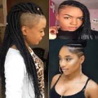 Box Braid Undercut Hairstyles.