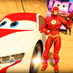 ikon Impossible Super Heroes - Car Stunts Racing Games