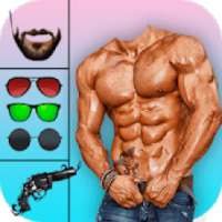 Men Body Builder Photo Editor : SixPack tattoo App on 9Apps