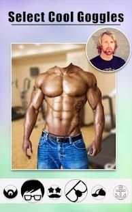 Men Body Builder Photo Editor : SixPack tattoo App screenshot 4
