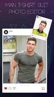 Men T-Shirt Suit Photo Editor screenshot 2