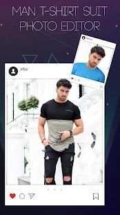 Men T-Shirt Suit Photo Editor screenshot 1