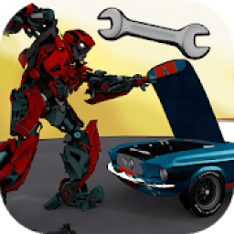 ikon Car Robot Transformation: Car Mechanic Robot Game