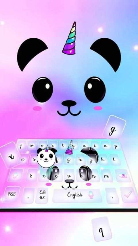 Tema Keyboard Panda Lucu screenshot 2