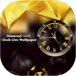 Diamond Gold Clock Live Wallpaper