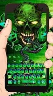 Zombie Skull Graffiti Keyboard Theme screenshot 3