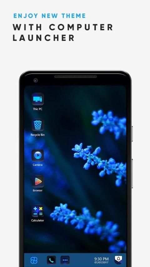 Dark Blue 2 Theme For Computer Launcher screenshot 3