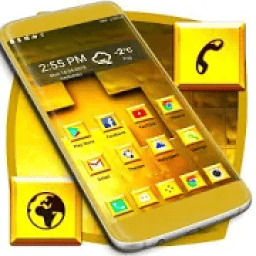 Classy Gold Launcher Theme आइकन