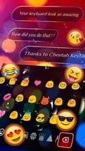 Warna-warni SMS Neon Keyboard screenshot 1