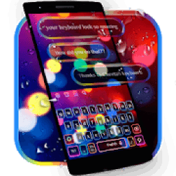 ikon Warna-warni SMS Neon Keyboard