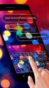 Warna-warni SMS Neon Keyboard screenshot 3