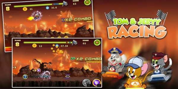 Adventure Tom and Jerry - Speed Racing स्क्रीनशॉट 1