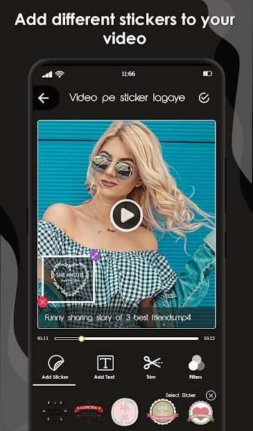 Video Pe Sticker Lagaye screenshot 4