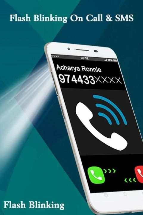 Flashlight Blinking Alert on Call & SMS screenshot 1
