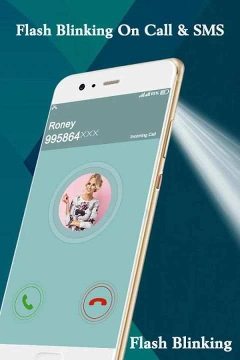 Flashlight Blinking Alert on Call & SMS screenshot 2