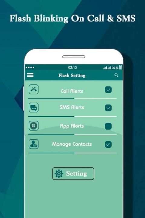 Flashlight Blinking Alert on Call & SMS screenshot 3