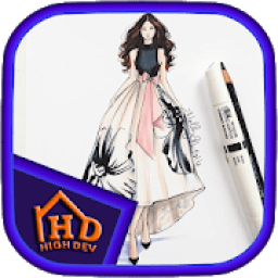 ikon Cara Menggambar Gaun