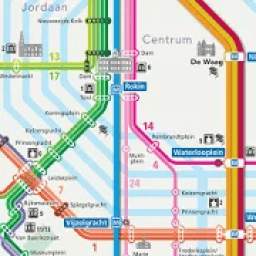 Amsterdam Metro Map 12.46