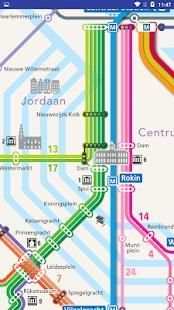 Amsterdam Metro kaart screenshot 2