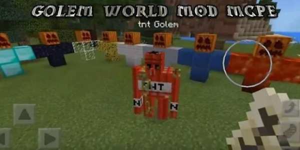 Golem World MOD MCPE screenshot 2