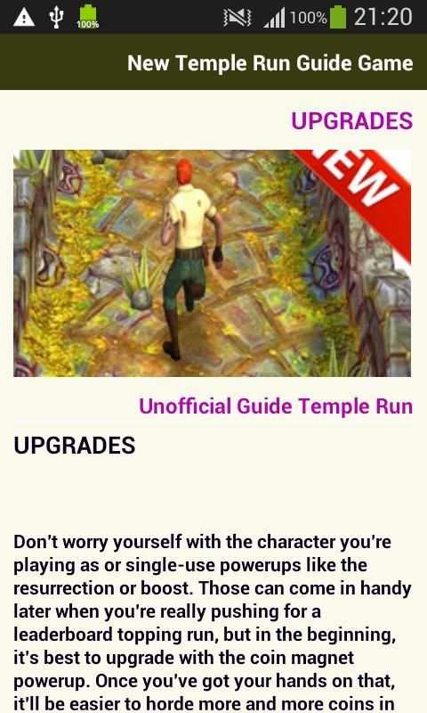 New Temple Run 2 Guide Game screenshot 7