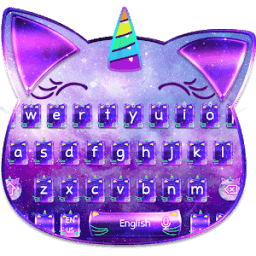 ikon Purple Diamond Cat Keyboard Theme