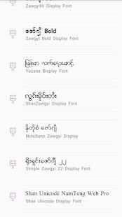 TTA SAM Myanmar Font 8 screenshot 3
