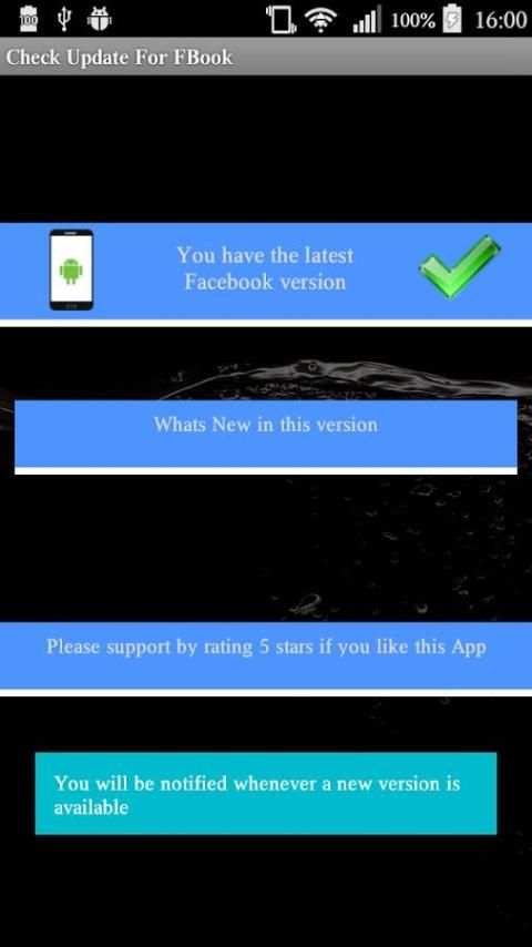 Check Update for Fbook स्क्रीनशॉट 1
