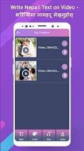Write Nepali Text on Video - Write Name On Video screenshot 4