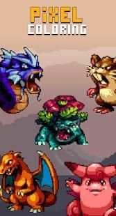 Pokemon - Free Coloring by Number Pixel Art Games screenshot 8