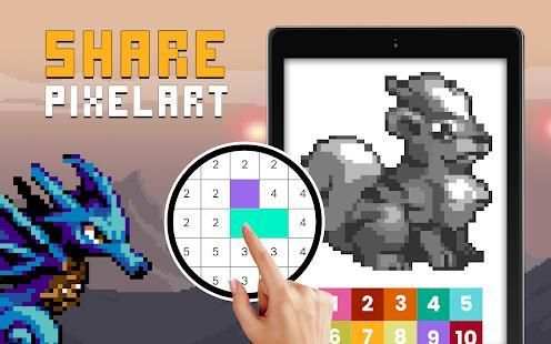 Pokemon - Free Coloring by Number Pixel Art Games screenshot 3