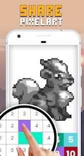 Pokemon - Free Coloring by Number Pixel Art Games screenshot 7