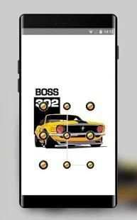 Hand painted yellow vintage racing car theme screenshot 3