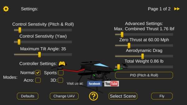 Quadcopter FX Simulator screenshot 2