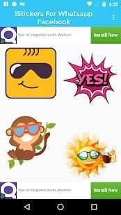 iStickers For Whatsapp Facebook screenshot 3
