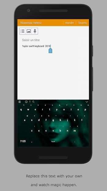 Keyboard App For Taylor Swift New 2018 screenshot 2
