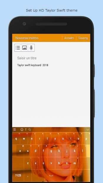 Keyboard App For Taylor Swift New 2018 screenshot 3