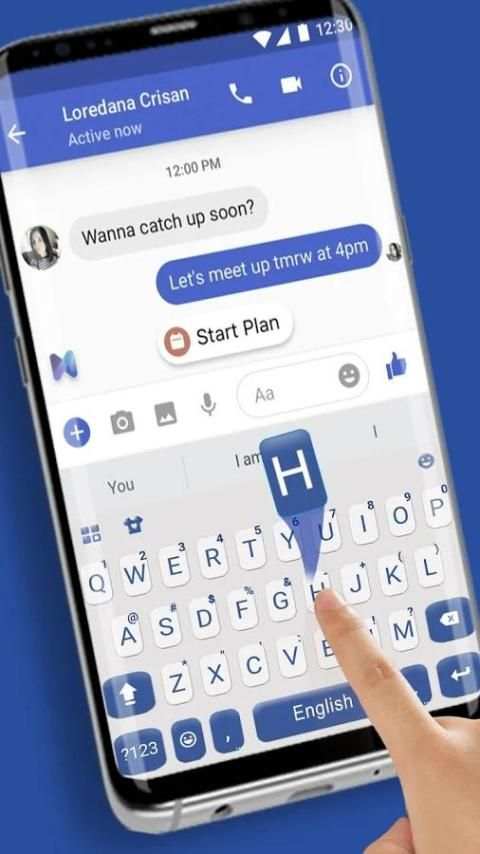 Tema Keyboard Fb Messenger Type Fast screenshot 4