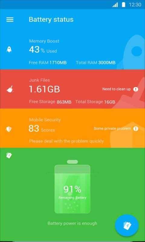 Phone Cleaner: Fast Boost; Power save; Junk clean. screenshot 1