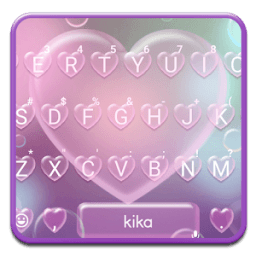 Romantic Bubble Heart Keyboard Theme आइकन