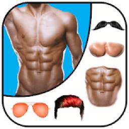 Man Abs Editor: Six pack , Eight pack man style
