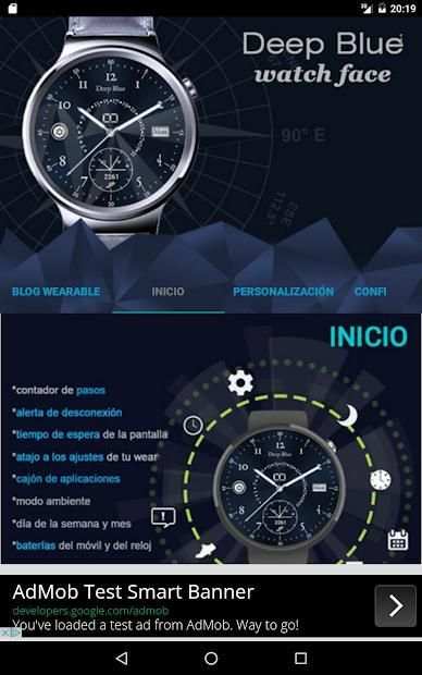 Deep Blue Watchface screenshot 10