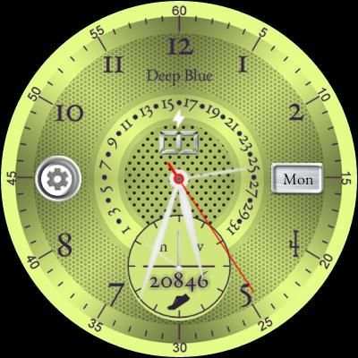 Deep Blue Watchface screenshot 3