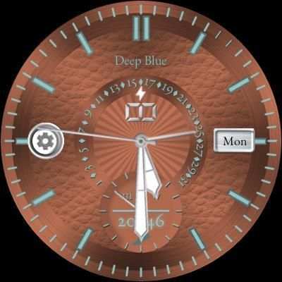 Deep Blue Watchface screenshot 6