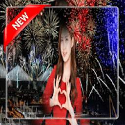 Fireworks photo frame