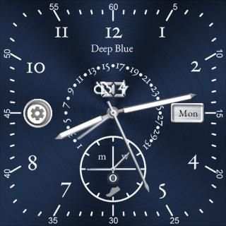 Deep Blue Watchface screenshot 2